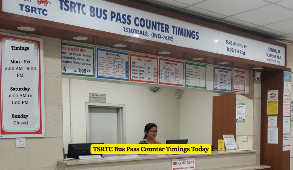 TSRTC Bus Pass Counter Timings