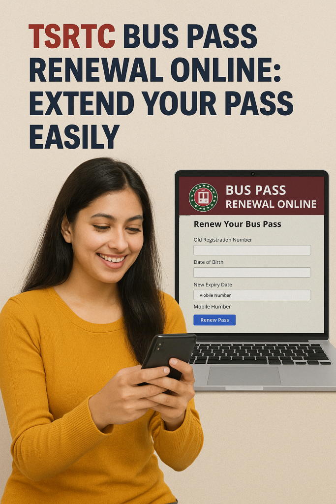 TSRTC Bus Pass Renewal Online