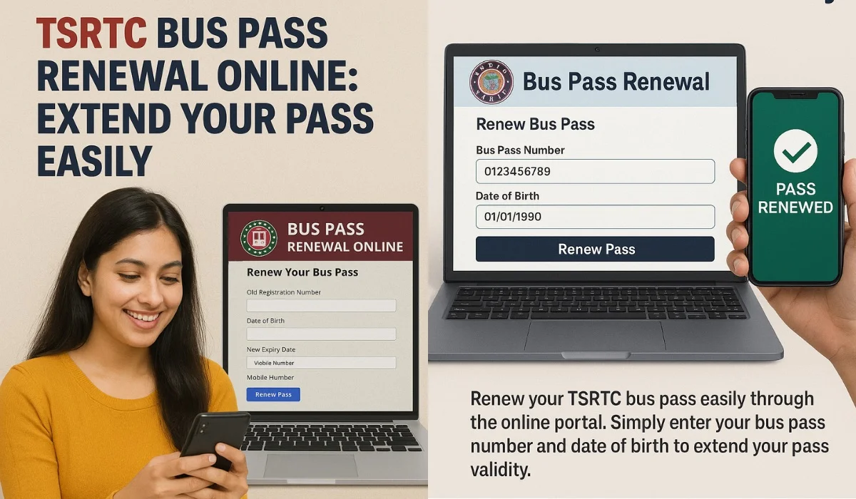 TSRTC Bus Pass Renewal Online